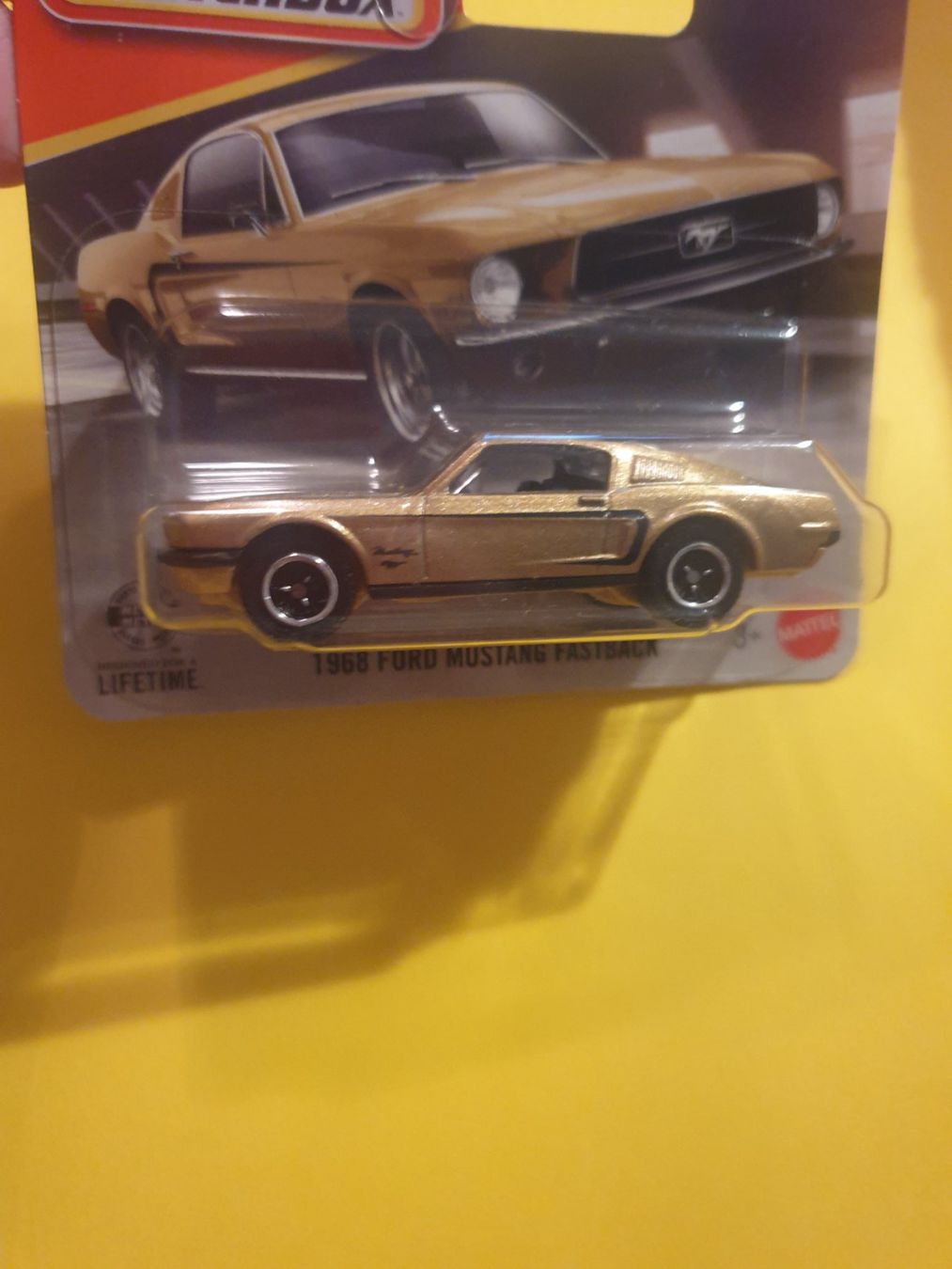 Matchbox Modellini d'auto: Matchbox 1968 FORD MUSTANG FASTBACK – Nuovo e nell'imballaggio originale da Oftringen venduto da Rotor 4