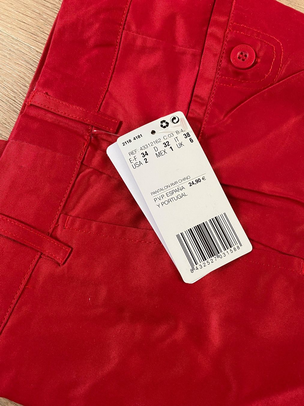 Mango Hosen: Neue rote Mango Hose Grösse 34 – Neu (gemäss Beschreibung) aus Winkel von Flyhy2020 3