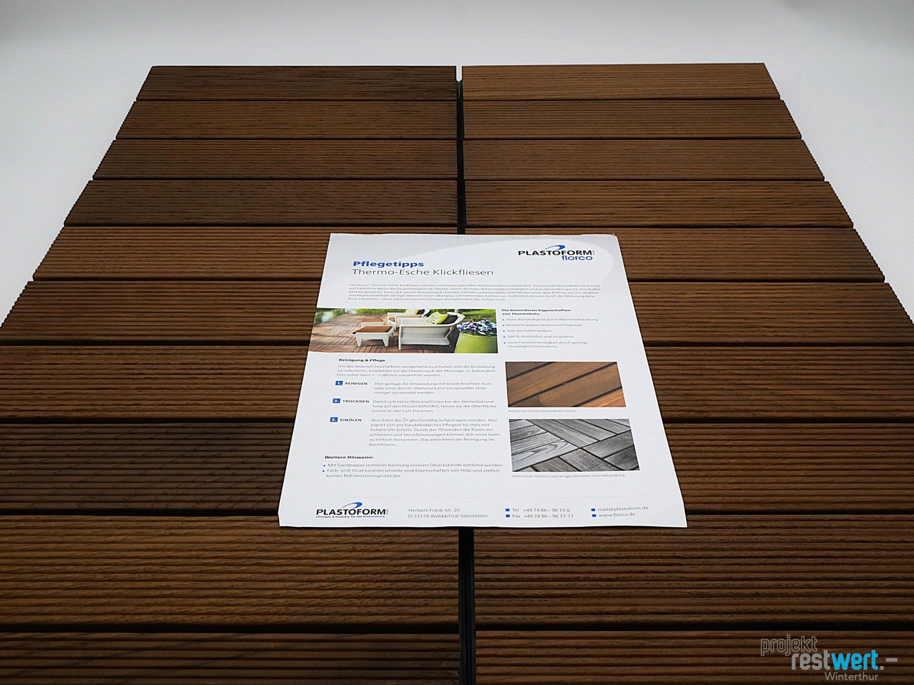 Rivestimenti per pavimenti: PLASTOFORM Florco Echtholz - Klickfliese – Nuovo (secondo la descrizione) da Winterthur venduto da Restwert_Winterthur 1