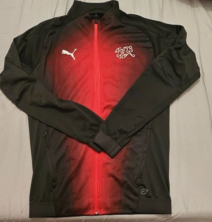 Nati Puma Fussball Jacke Schweiz / Suisse jaquette football