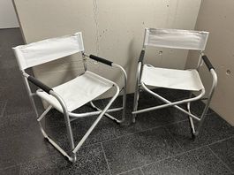 1x Director’s chair alu white NEW 🤍 Camping Stuhl weiss NEU