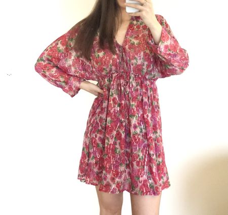 Robe d’été The Kooples soie rose