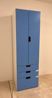 Kinder Kleiderschrank blau mit 3 Schubladen
