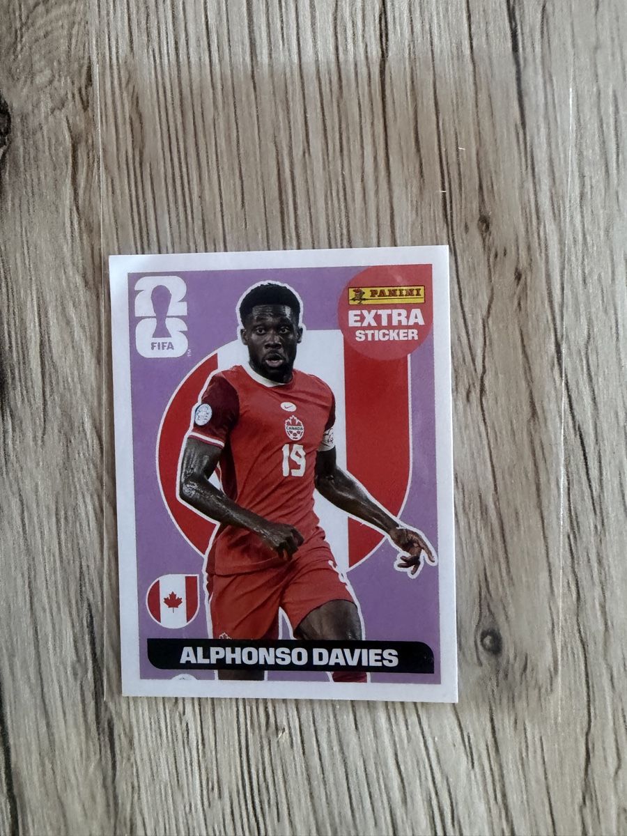 Panini Carte collezionabili: Sticker Alphonso Davies Panini Extra Sticker FIFA Canada – Nuovo e nell'imballaggio originale da Marly venduto da may_j75b