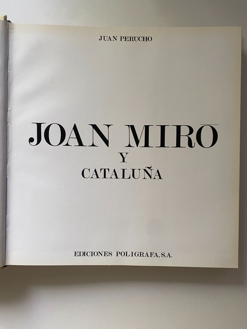 Libri: Buch Joan Miro, Y Cataluna – Usato da Gümligen venduto da Vicky2 1