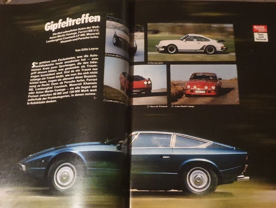 Lamborghini Sonstiges Fahrzeugzubehör: AMS 9/78 Ferrari BB512 Aston Martin Maserati Countach 911 xx – Gebraucht aus Flawil von sr1_f6st 4