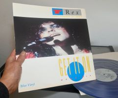 BLUE VINYL T Rex – Get It On (Tony Visconti 87 Remix) VG+