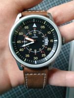 Cheifel Fliegeruhr mit Lederarmband, neuwertig!