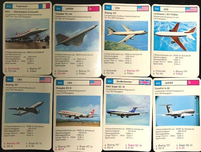 Giochi: Quartett Jets Düsenflugzeug Nr. 3207 – Usato da Zürich venduto da gigimai67 2