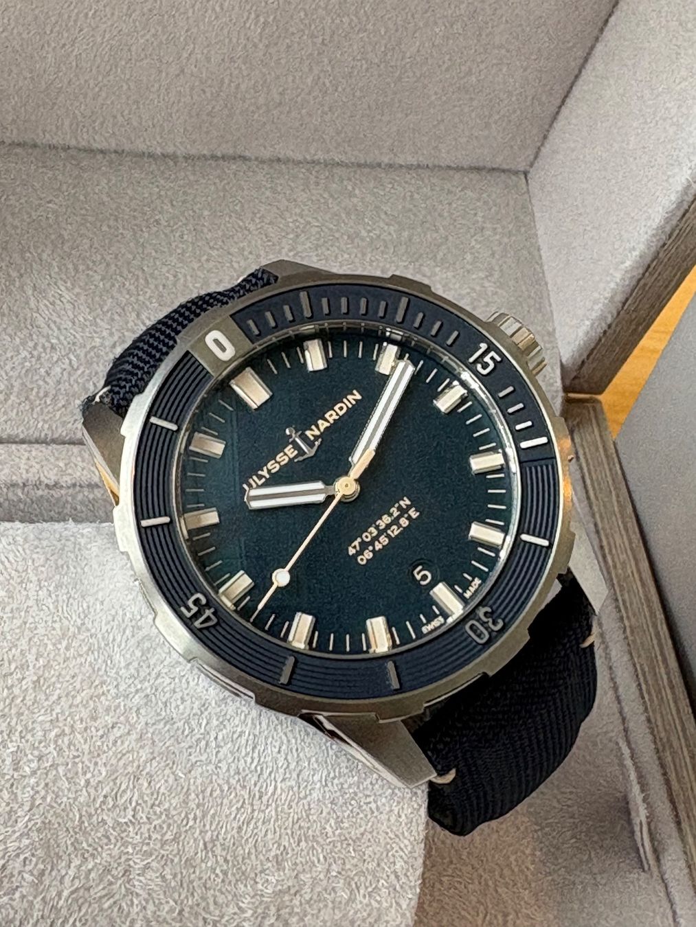 Ulysse Nardin Orologi: Ulysse Nardin Diver 42 Blue Fullset – Usato da Birsfelden venduto da Mynos 2