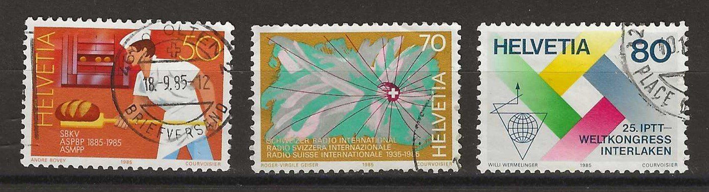 Tutti i francobolli: 1985 Z 717-719 gebraucht – Usato da Susten venduto da lmf_98wh