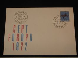 Werbemarken Europa FDC 1972 Nr. 510 "CEPT"