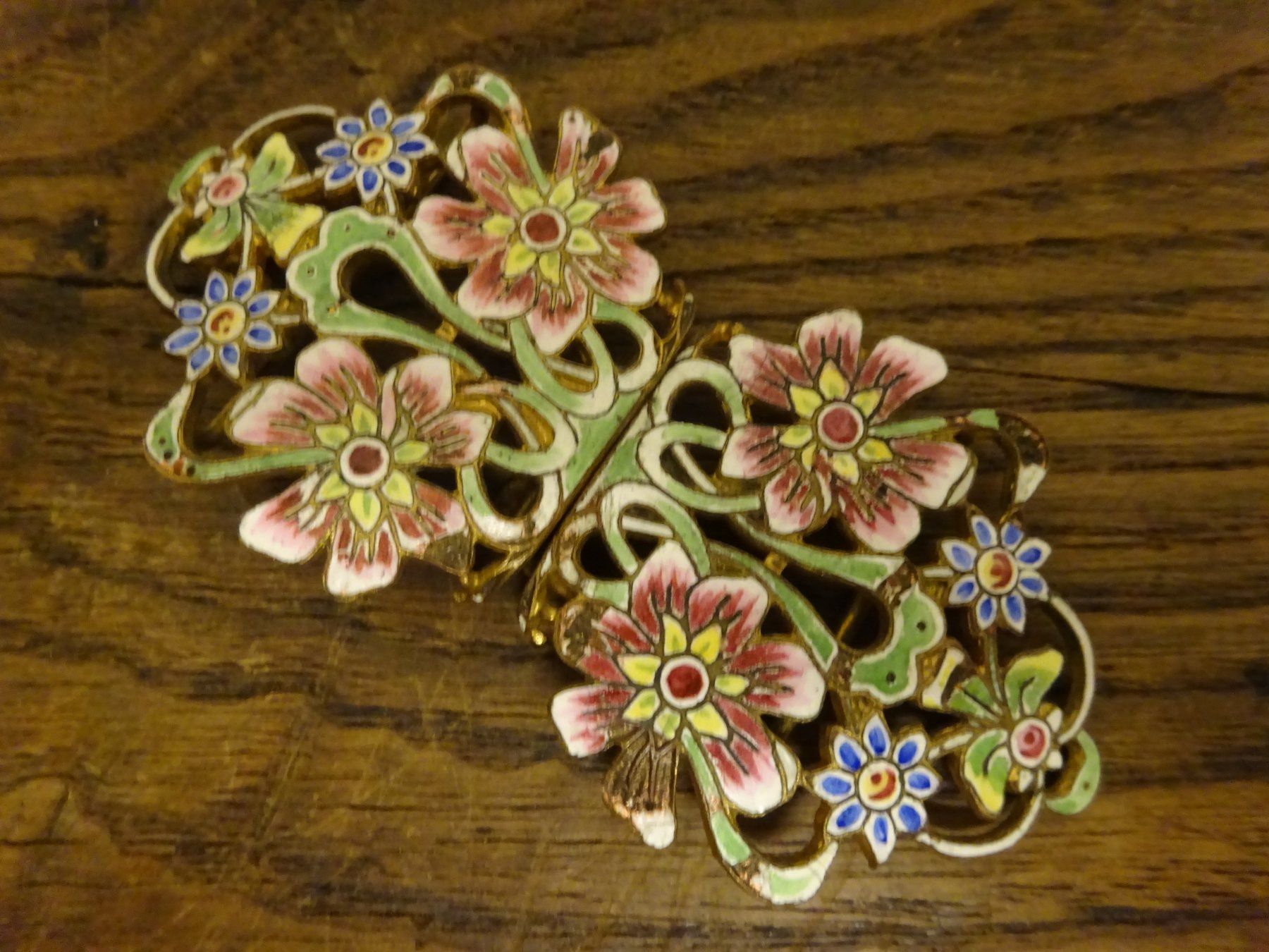 Fibbie per cinture: Jugenstil Schnalle Cloisonné – Usato da Oetwil am See venduto da Golfsud 2