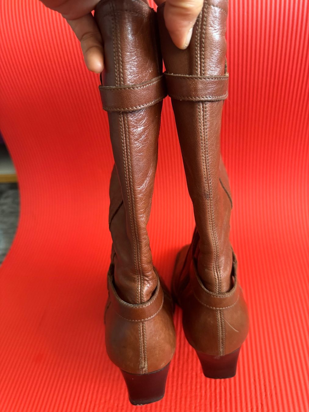 Damenschuhe: Vintage Y2K Damen Echt Leder Stiefelette Braun Gr 35 – Gebraucht aus Frenkendorf von Style365 5