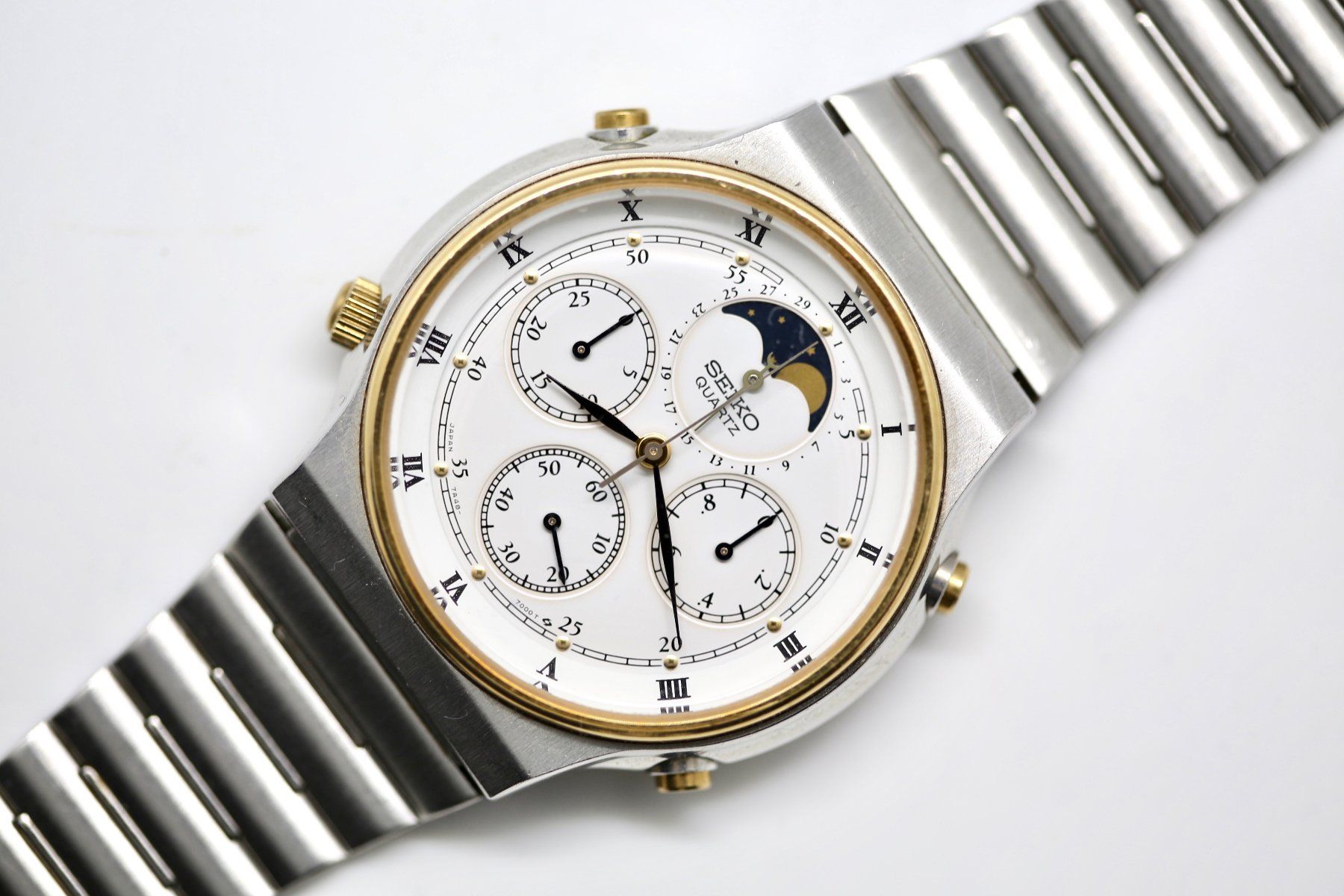 Seiko Orologi: Seiko Chrono mit Mondphase ab 1Fr! – Usato da Reinach BL venduto da Han-Numismatik 1