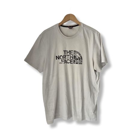 T-shirt The North Face blanc imprimé logo taille XL