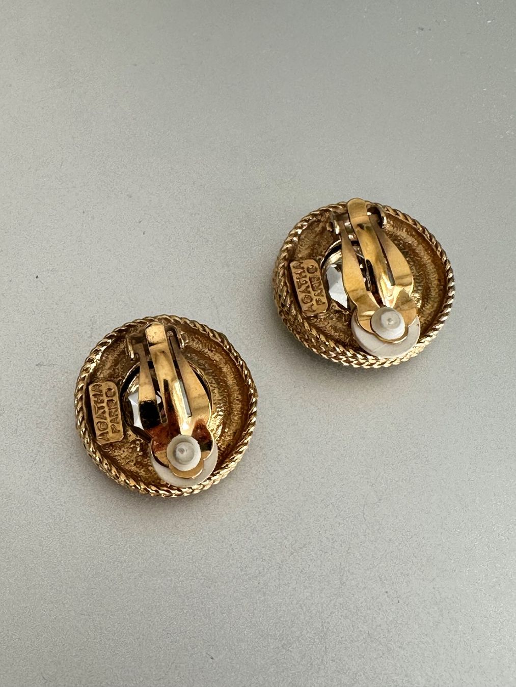 Orecchini pendenti & Orecchini a lobo: Vintage AGATHA PARIS Ohrclips – Usato da Onex venduto da Antiqueshow 1