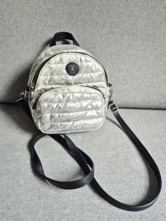 RUCKSACK FRIEDA & FREDDIES SILBER TASCHE BAG SHOPPER TOP