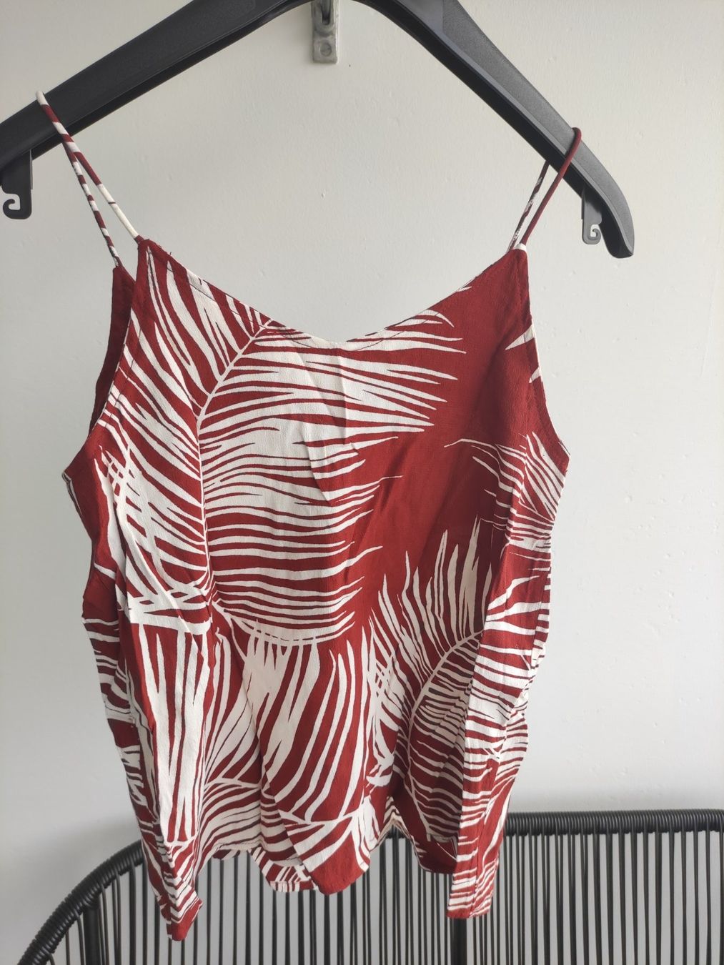 Only Camicette: Bluse Top rostrot gemustert Gr. 34 Only – Usato da Schliern b. Köniz venduto da Pecannut 3