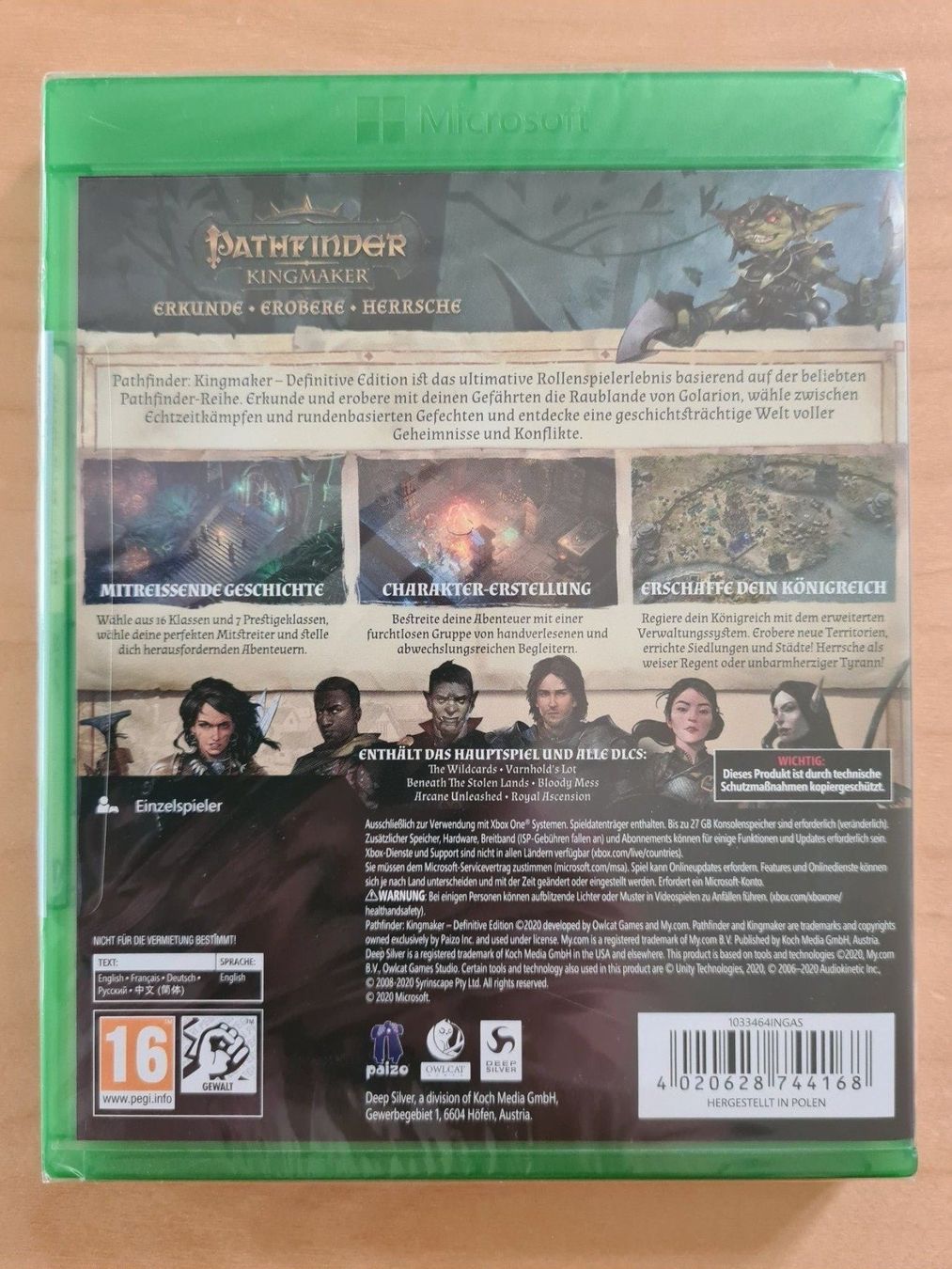 Giochi: Pathfinder Kingmaker Sealed OVP (Xbox One) – Nuovo e nell'imballaggio originale da Oberwil BL venduto da Spieltopia 1