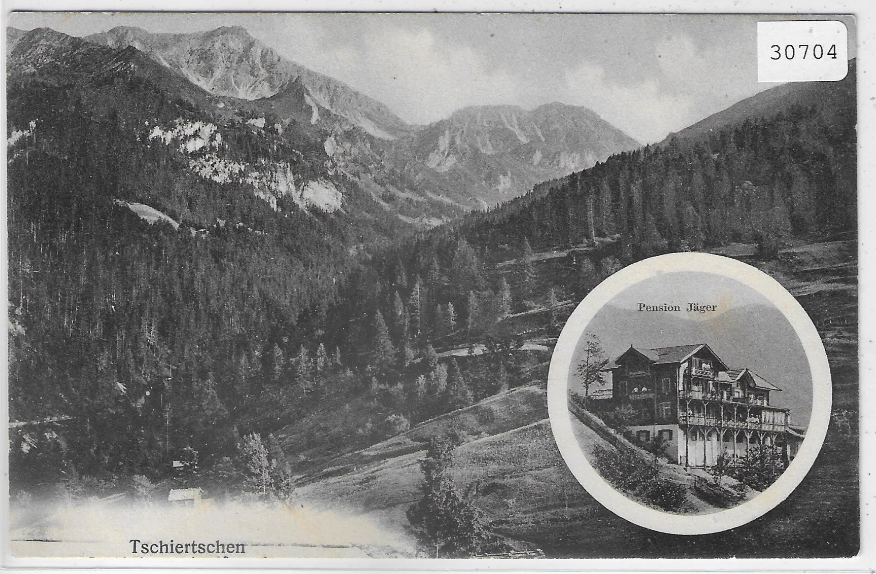 Cartes postales: Tschiertschen - Pension Jäger – D'occasion à Ettingen par Kartenplanet