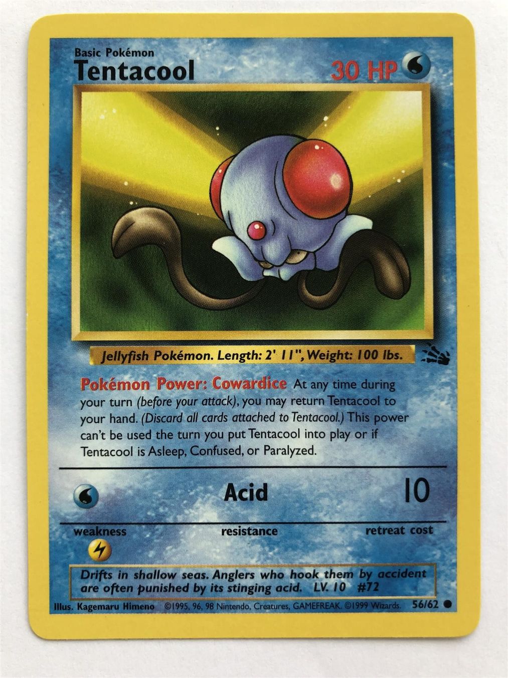 Pokémon Carte collezionabili: Tentalcool - Fossil - Pokemon – Usato da Nussbaumen AG venduto da Bika-Shop