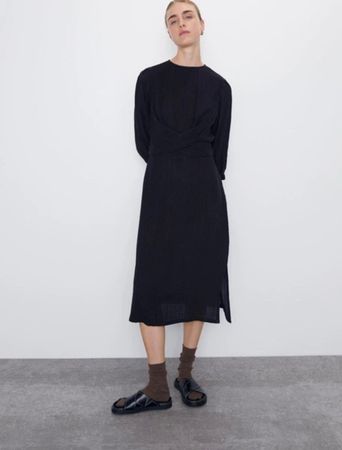 schwarzes Zara Kleid