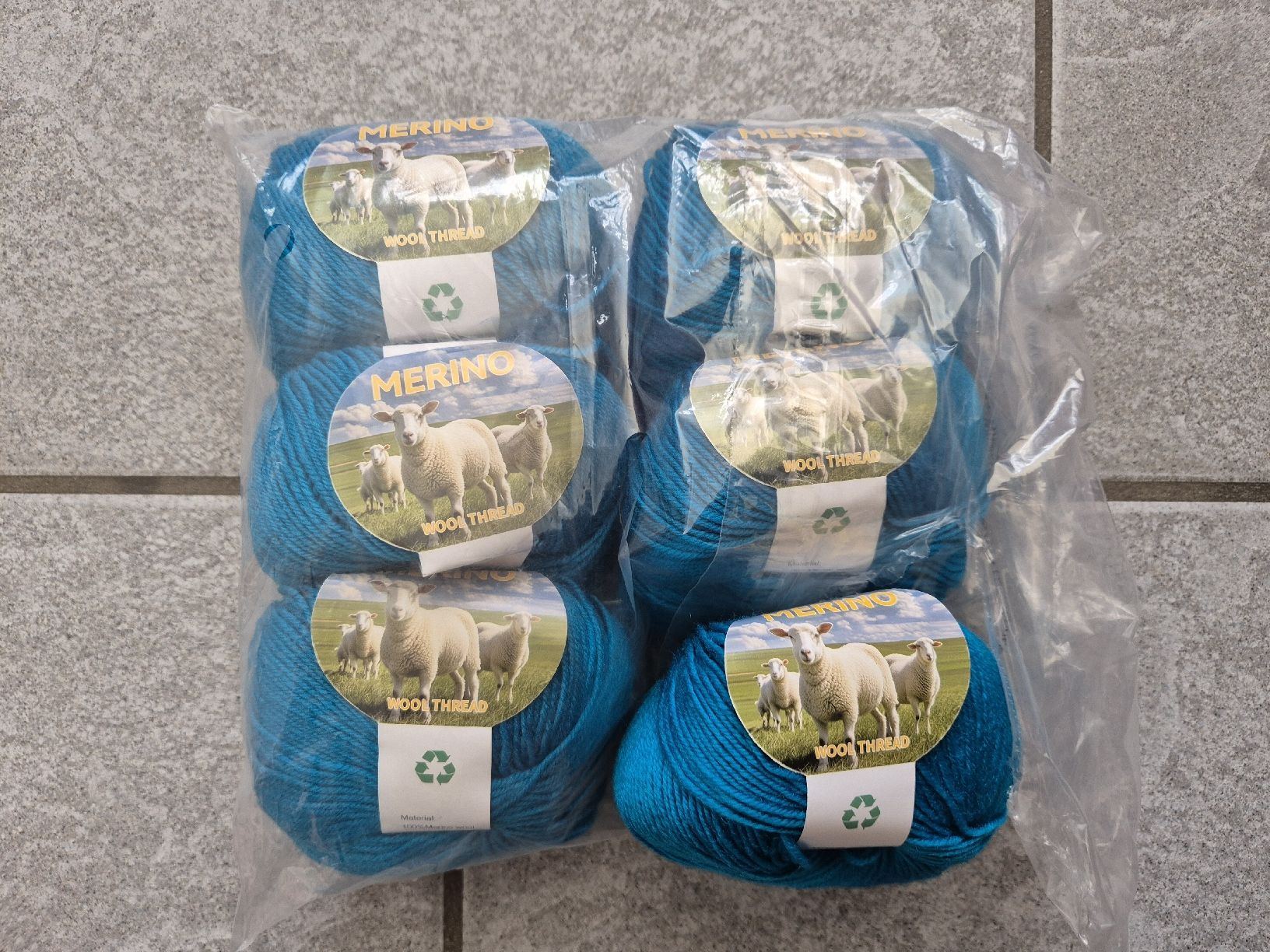 Lana: Türkis Merino Wolle 6 Stk – Nuovo (secondo la descrizione) da Läufelfingen venduto da Netti04