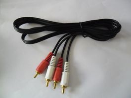 Câble Cinch (RCA) stéréo 1 mètre (d)