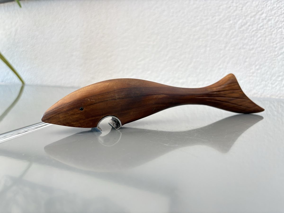 Flaschenöffner & -verschlüsse: Teak Flaschenöffner 60er – Gebraucht aus Bellach von 2ndBox