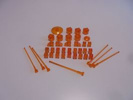 LEGO - DIVERSE - ORANGE - TRANSPARENTE - TEILE