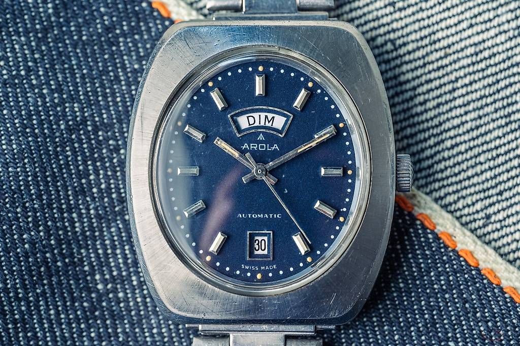 Orologi: Arola Day/Date cadran bleu – Usato da Genève venduto da jon_wy77 2