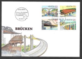 FDC Serie 814 - 817 ET Bern 10.9.1991 schön illustriert