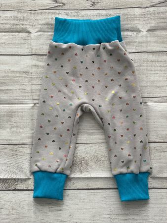 Fleece Thermo Pumphose Herz Gr. 68/74 Neu