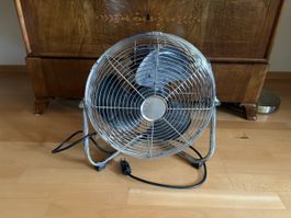 Tischventilator GO ON FE-30A 55W Chrom Metall Metallgitter g