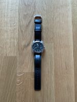 Armbanduhr Timberland Edelstahl Leder schwarz