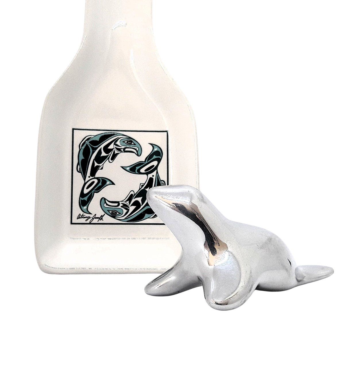 Statuette: phoque Hoselton alu Robbe Anthony Joseph Squamish Canada – Usato da Tavannes venduto da Brocashop 9