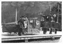 Zug (ZG) – Der „Zieher-Express“ am Zugerfest  1954 Zug Bahn