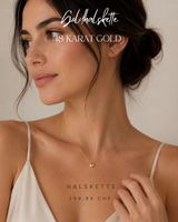 Halskette Herz 18 Karat Gold Kapamar Jewelry neu