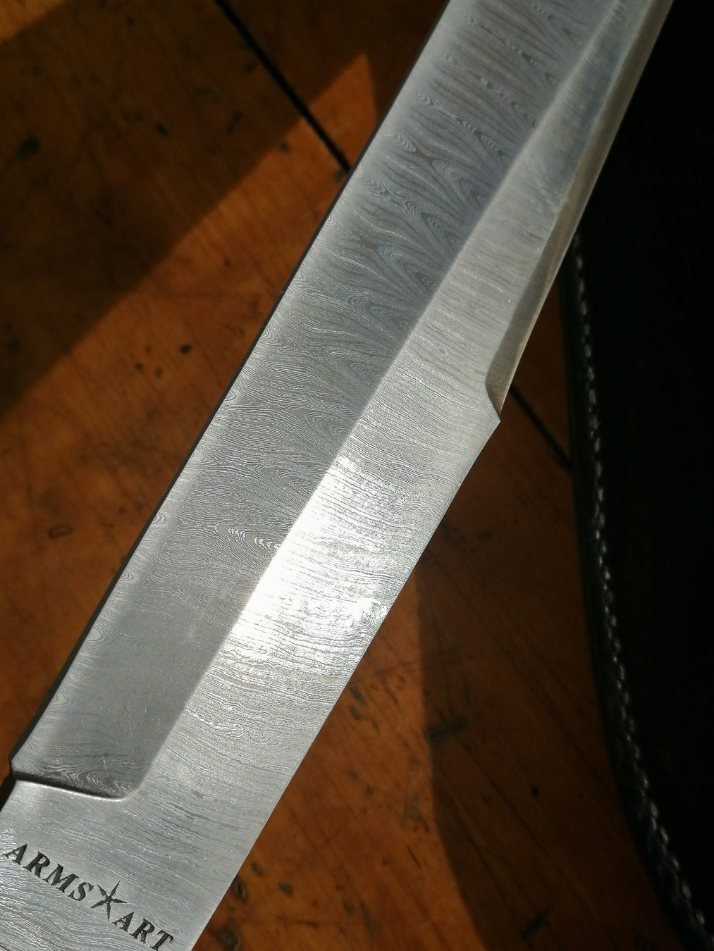 Besteck: BOWIE KNIVE , PFAUENAUG DAMAST ,39 CM. – Neu (gemäss Beschreibung) aus Maschwanden von OliverM05 7