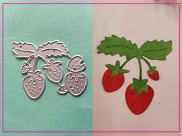 Erdbeeren  - Stanzschablonen