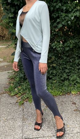  Cardigan colore menta-1 size-chic per autunno 