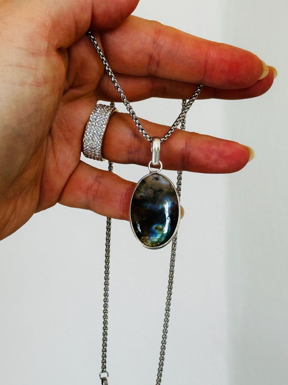 Catenine: Labradorite necklace – Nuovo e nell'imballaggio originale da Genève venduto da AGBERG 2