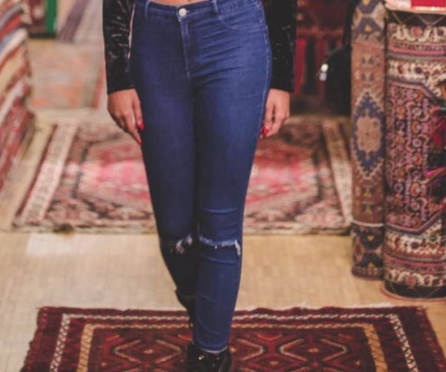 Jeans: blaue Jeanshose – Usato da Kriegstetten venduto da suji18