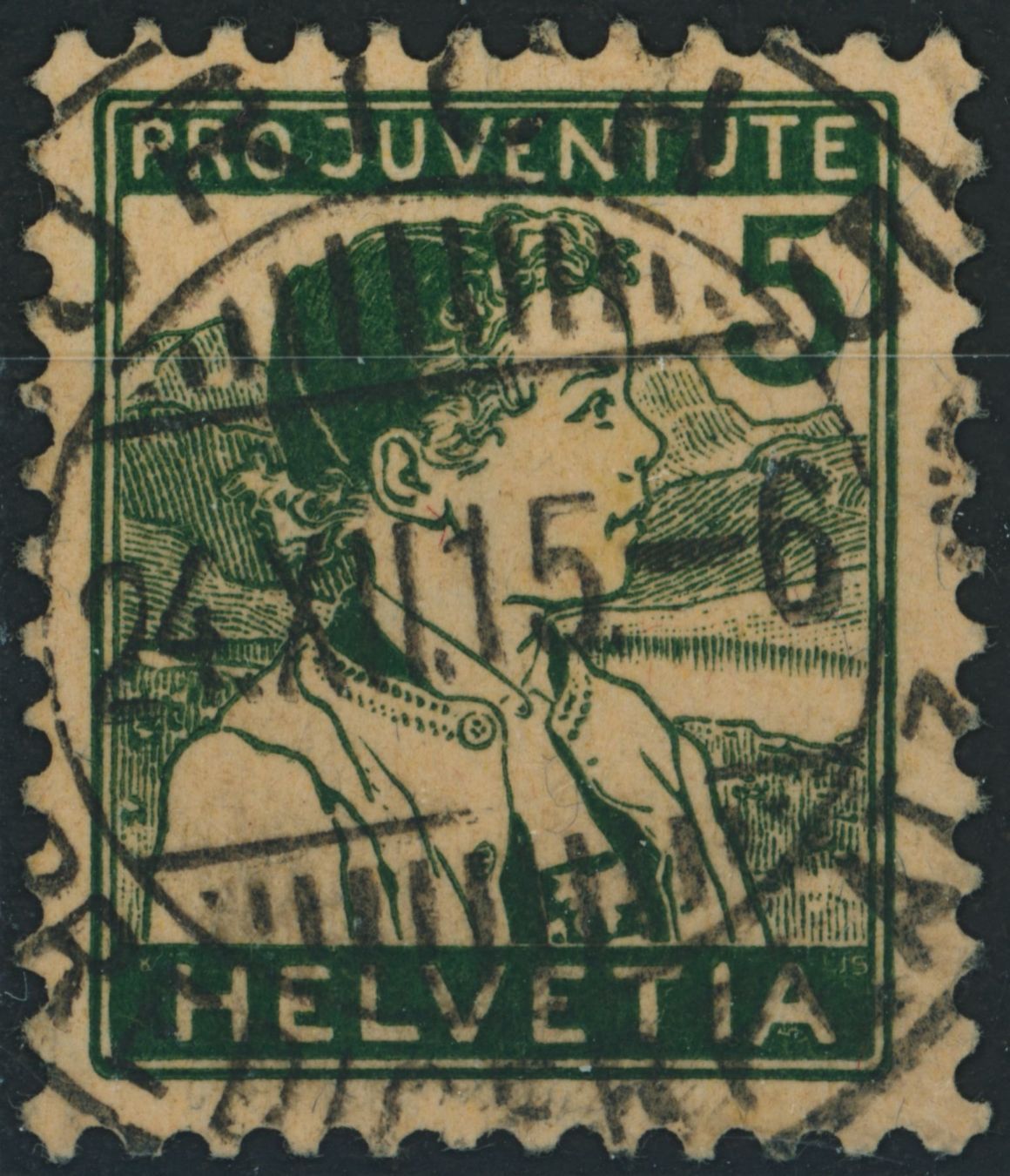 Tutti i francobolli: 1915 - Pro Juventute - Voll Stempel – Usato da Schindellegi venduto da leecollect
