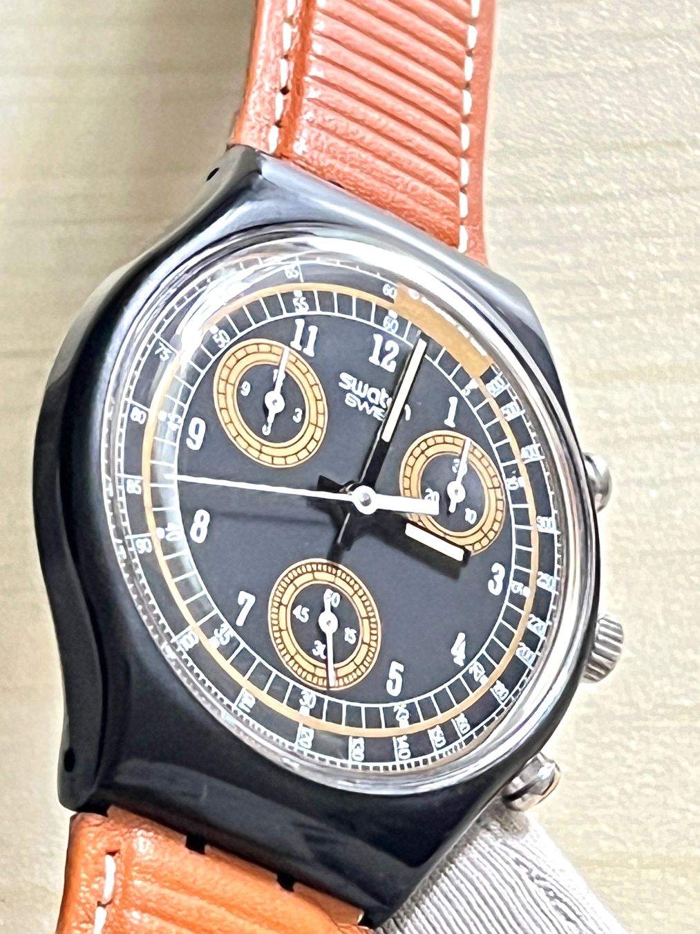 Swatch Orologi: Swatch Chronograph Classic Brown – Usato da Grenchen venduto da chththl 7