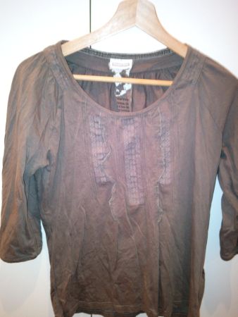 Braunes Shirt mit 3/4 Ärmeln, von Street One, in 42