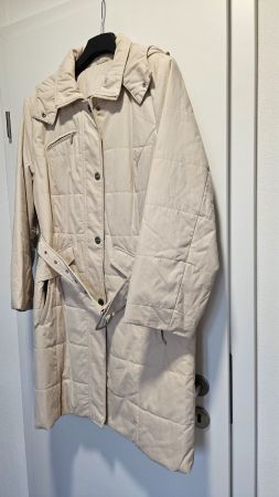 Giacca invernale color panna tg.42 C&A Canda misto cotone