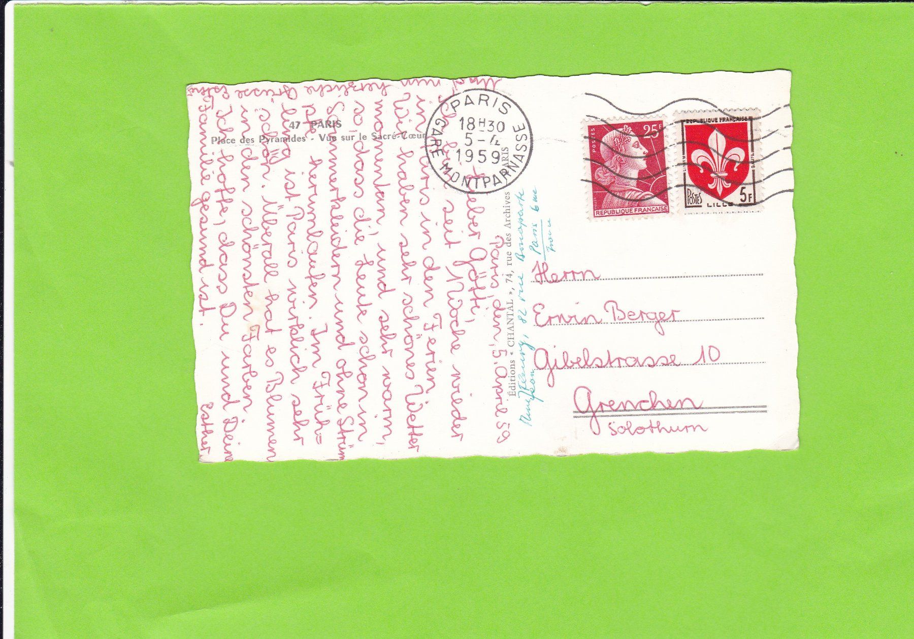 Cartes postales: Paris – D'occasion à St. Peterzell par neckertal 1