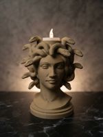 Bougeoir / Vase Buste de Méduse–3D Déco (Livraison Gratuite)